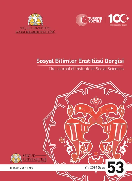 Sosyal Bilimler Enstitüsü Dergisi 2024 yılı 53. sayısı yayınlanmıştır